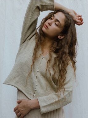 ISO Luca Cardigan - Wild Oat
